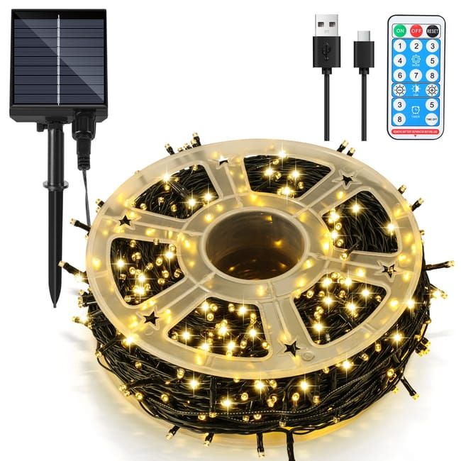 Solar-Powered Fairy String Lights
