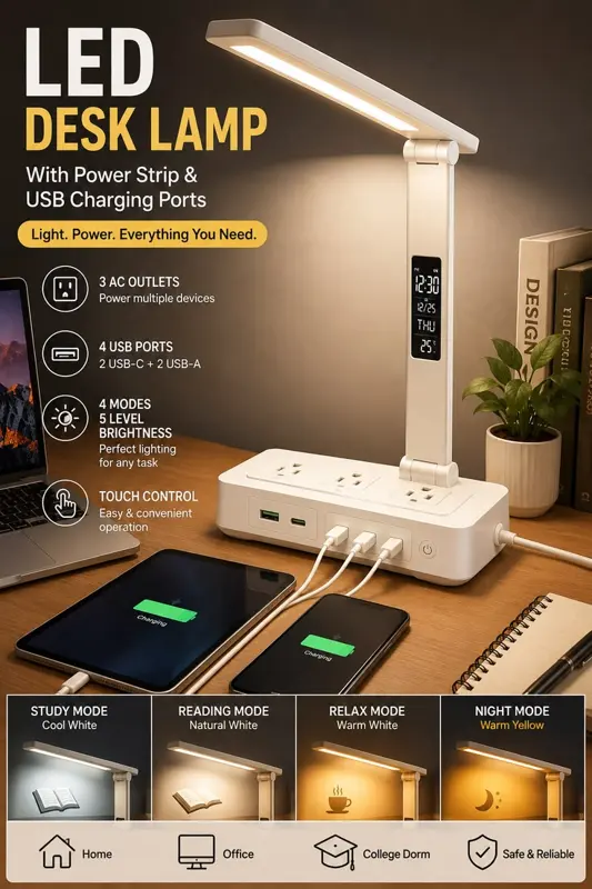 Partia lamp LED i lamp biurkowych – hurt palet likwidacyjnych, zdjęcie 3 z 11